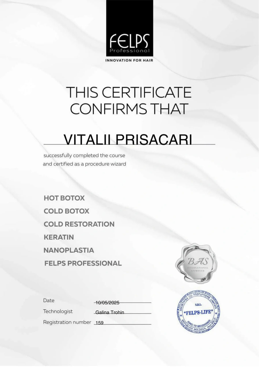 FELPS: Botox, Cold Restoration, Keratin, Nanoplastia