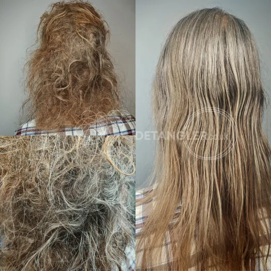 Dense matting lifted from root to tip without a single scissor cut, London