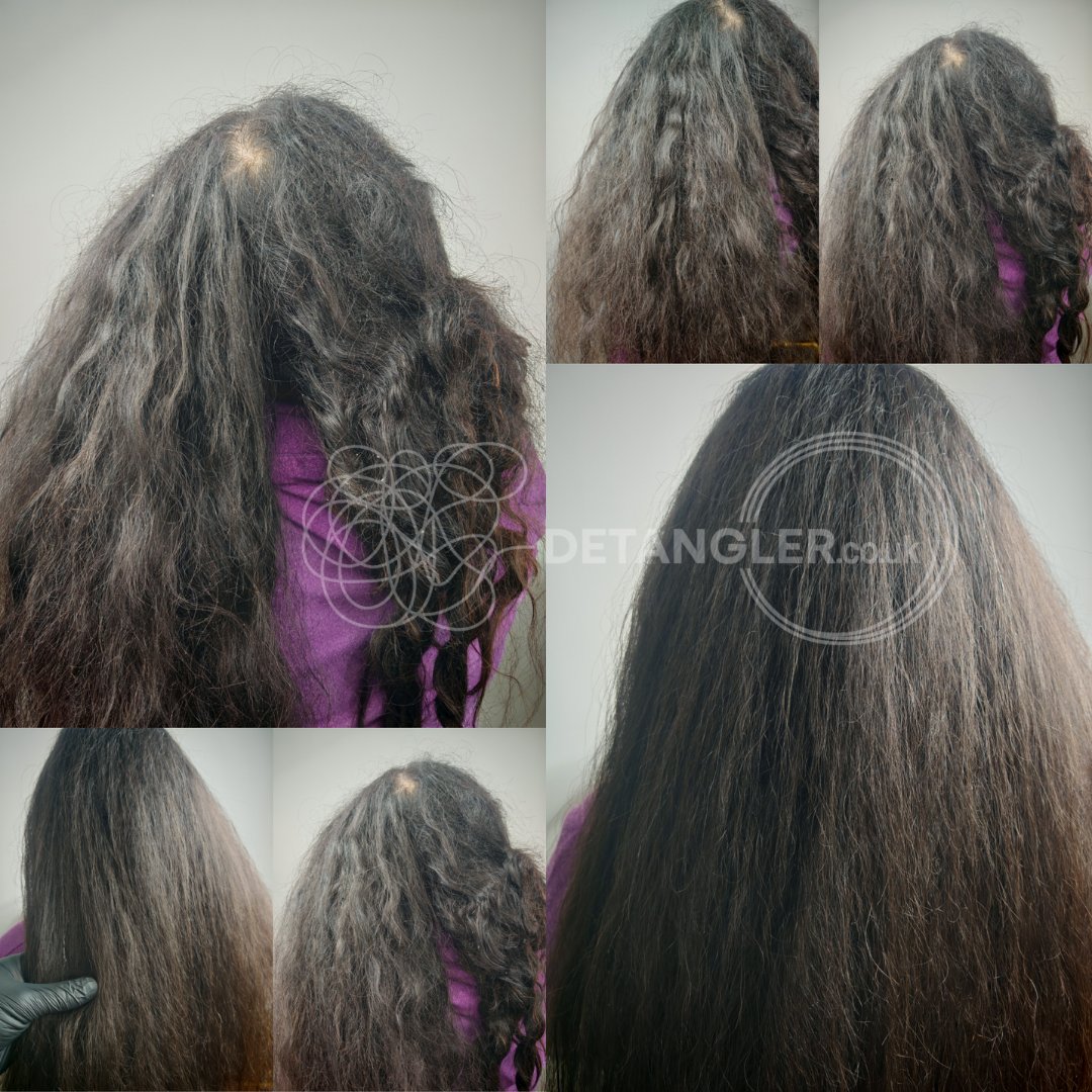 VTCT certified matted hair specialist London transformation result — documented case 31