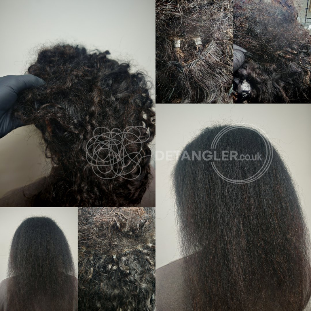 Child matted hair transformation by patient professional specialist — documented case 37