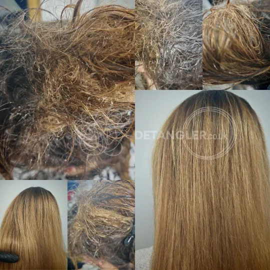 Matted hair restoration result from the Matted Hair London portfolio